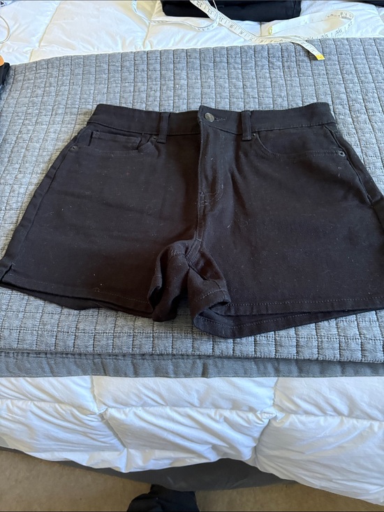 Joe Fresh Pants - Joe Fresh Black High-Rise Denim Shorts